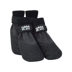 Rukka Pets Sock shoes 4 pcs tossut pitävät hyvin liukkaalla lattialla! Esim. noseworkiin oivalliset! 