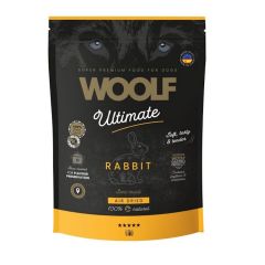 Woolf Ultimate Dogfood Kani 1 kg puolikostea täysravinto aikuiselle koiralle - sopii myös treeninamiksi!