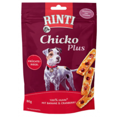 PÄIVÄYSALE Rinti Chicko Plus kana-banaani-karpalonami 80 g x 6 kpl