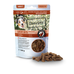 Chewies Lucky Bits Peura & kana 100 g viljaton herkku koiralle