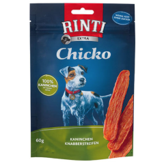 Rinti Chicko kaniherkkuliuskat vievät koirasi kielen mennessään! Tuote on valmistettu ainoastaan tuoreesta kaninlihasta hellästi iImakuivaamalla.